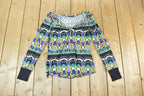 Women Vintage Vigoss Y2K Abstract Print T-Shirt