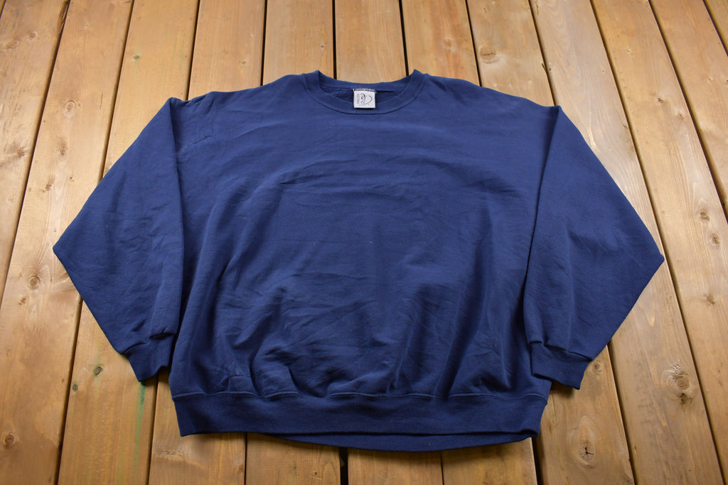 Vintage 1990s Discus Athletic Blank Blue Crewneck Sweatshirt  90s Crewneck  Essential  Streetwear  90s