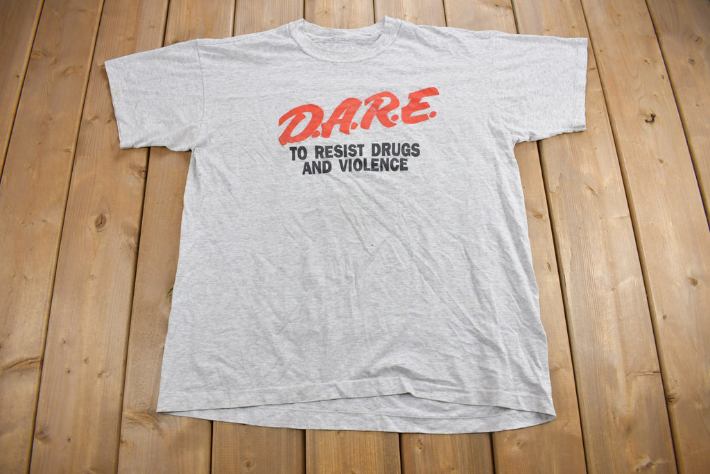 Vintage 1990s D.A.R.E. To Resist Drugs And Violence Graphic T Shirt