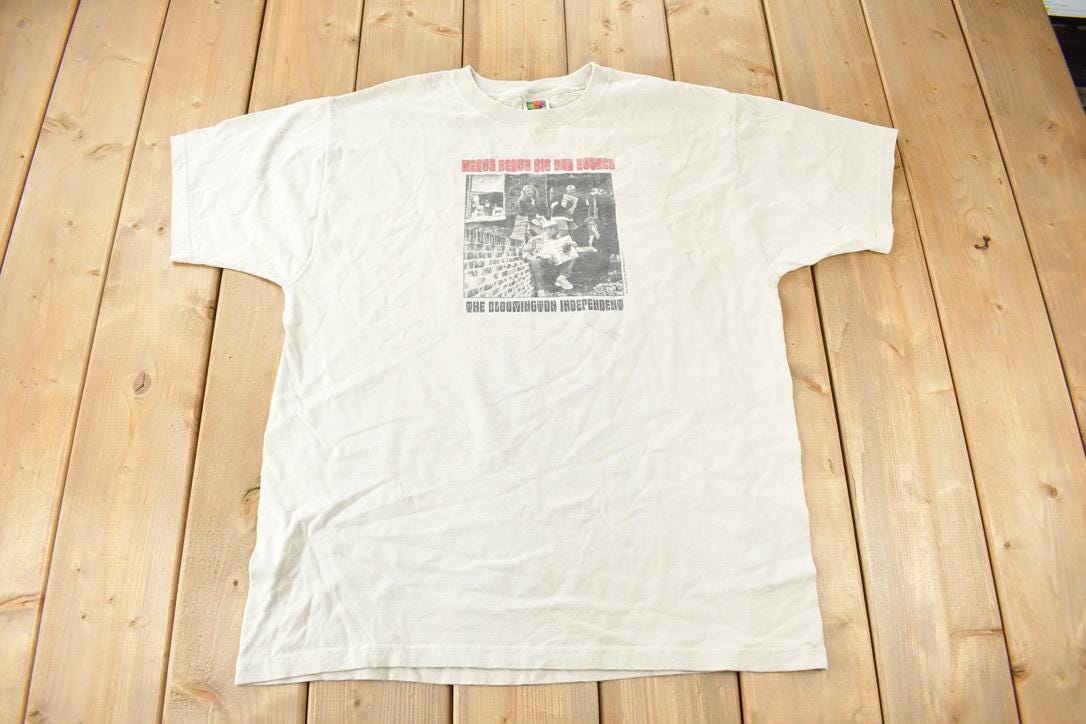 Vintage 1990s Meaty Beaty Big And Bouncy The Bloomington Independent Band Tee