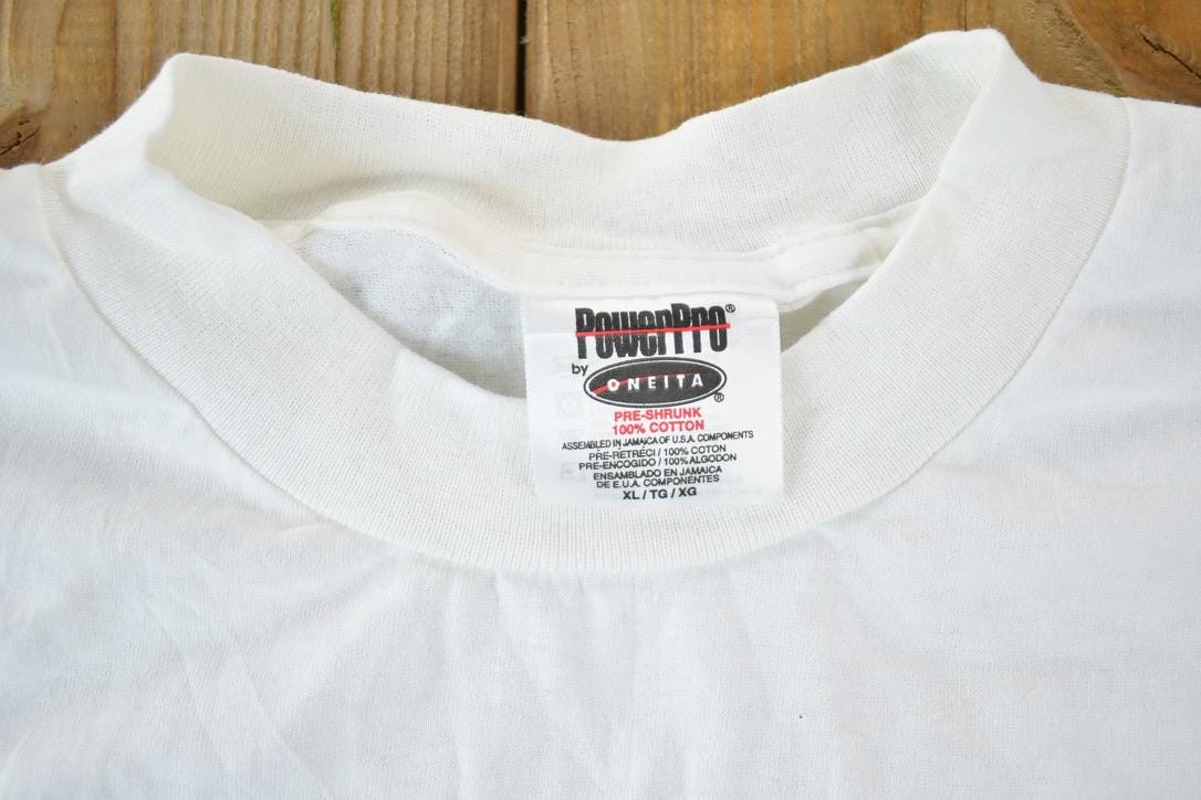 Vintage 1990s Partners Health Plans Souvenir Single Stitch American Flag Style Graphic Print T-Shirt / Vintage Streetwear / Vacation Tee