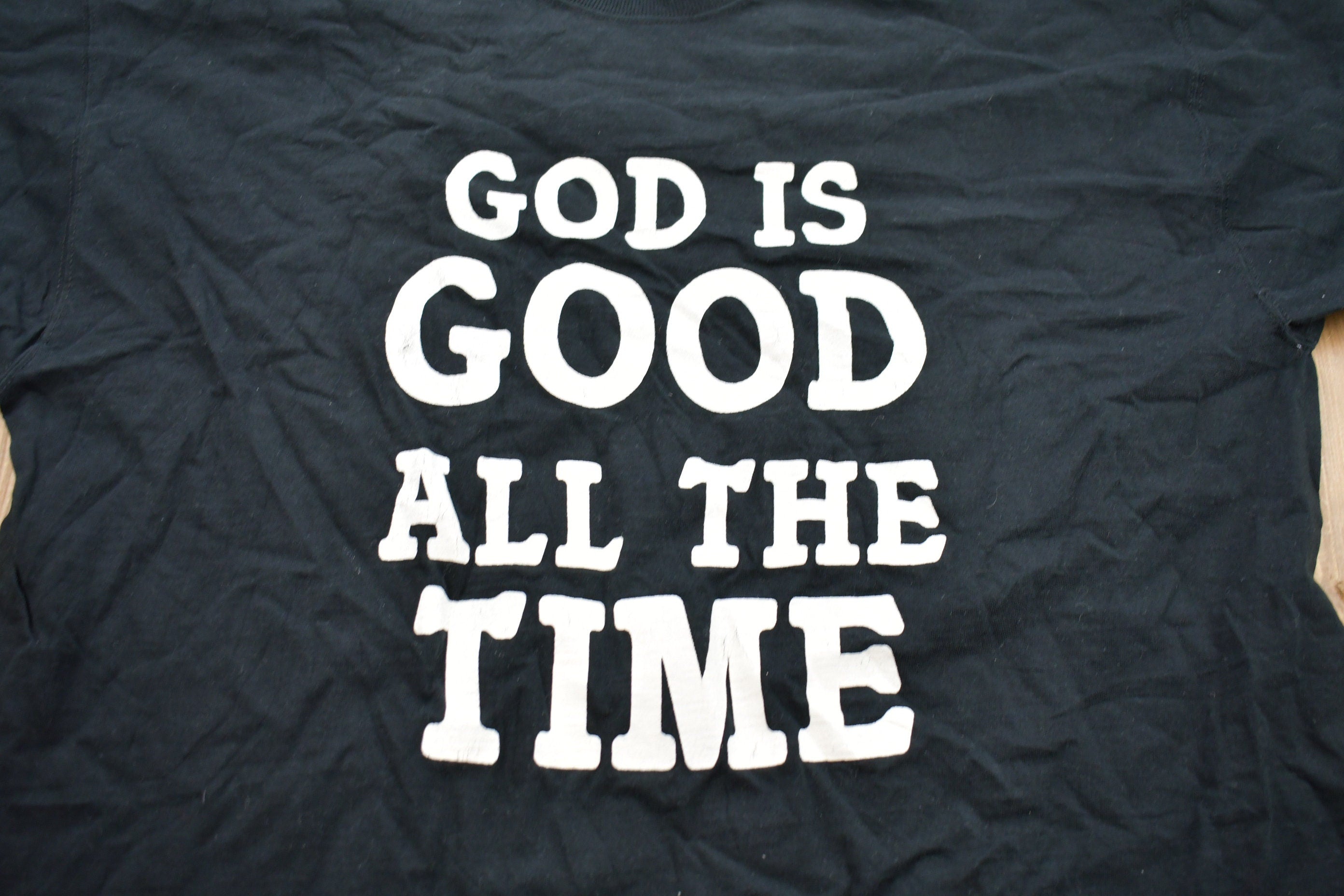 Vintage 1990s God Is Good All The Time Graphic T-Shirt