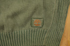 Vintage 1990s Timberland Army Green Knit Crewneck Sweatshirt