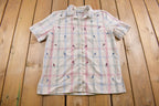 Vintage 1990s Alfred Dunner Plaid Button Up Short Sleeve Shirt