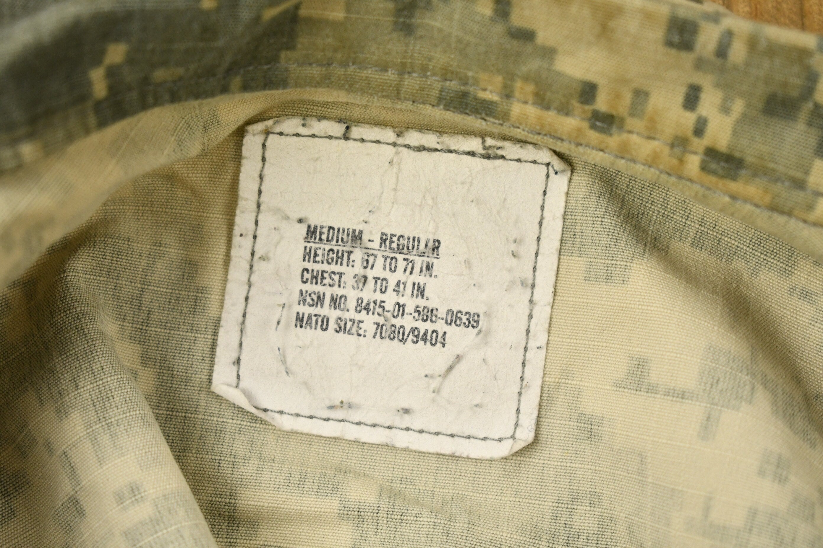 Vintage Military Army Combat Uniform Coat