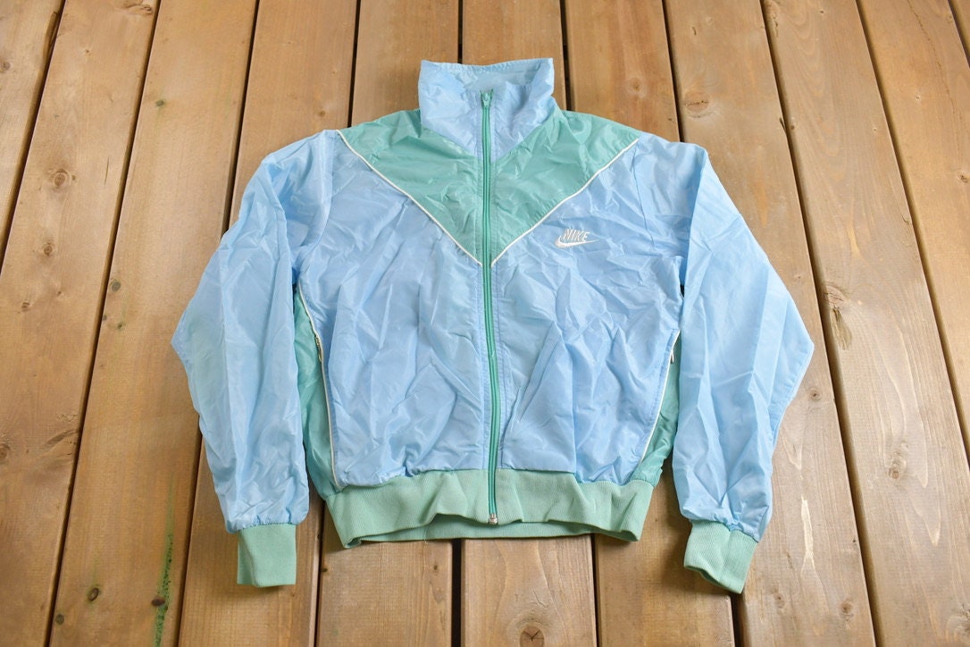 Vintage 1980s Nike Color Block Windbreaker Jacket