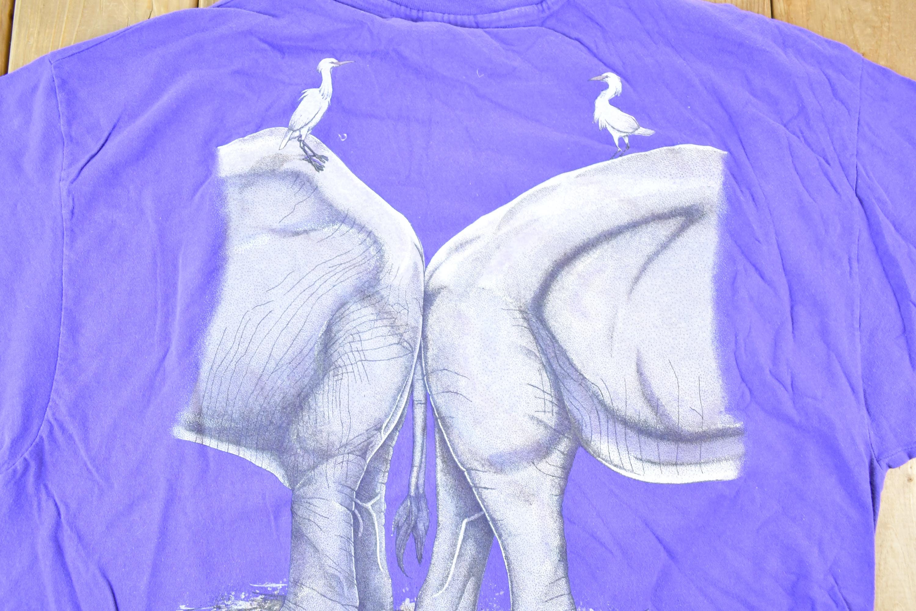 Vintage 1990s Grant's Farm elephants FAB Souvenir T-Shirt Mens L