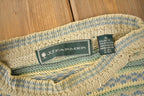 Vintage 1990s JJ Farmer Abstract Pattern Knit Crewneck Sweater