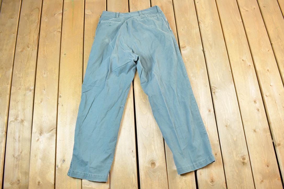 Vintage 1970s Work Pants Size 32 x 26 Made In USA