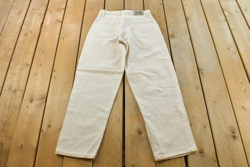 Vintage 1990s Levi Silver Tab Baggy Wide Leg Denim White Jeans Men's 28 x 29.5 / 90s Silvertabs / Streetwear / Baggy Jeans / Made in USA