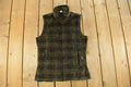 Vintage 1990s Plaid Full Zip Vest Jacket Women's Medium