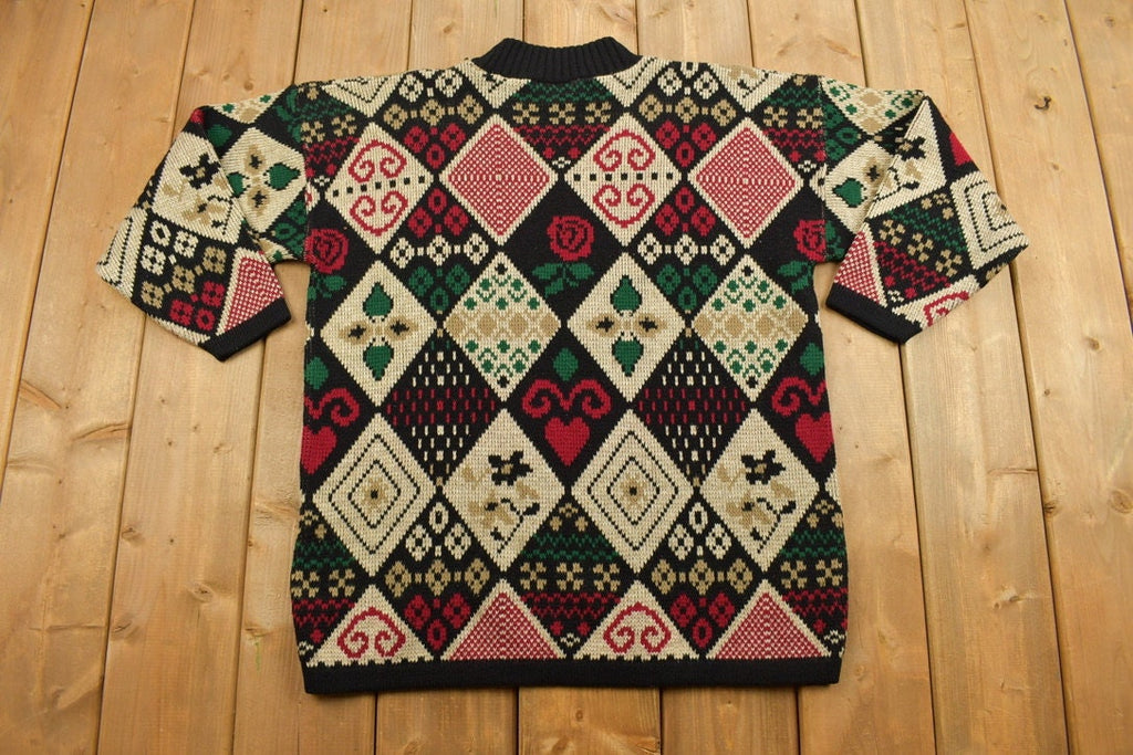 Vintage 1990s Private Eyes Knitted Crewneck Sweater