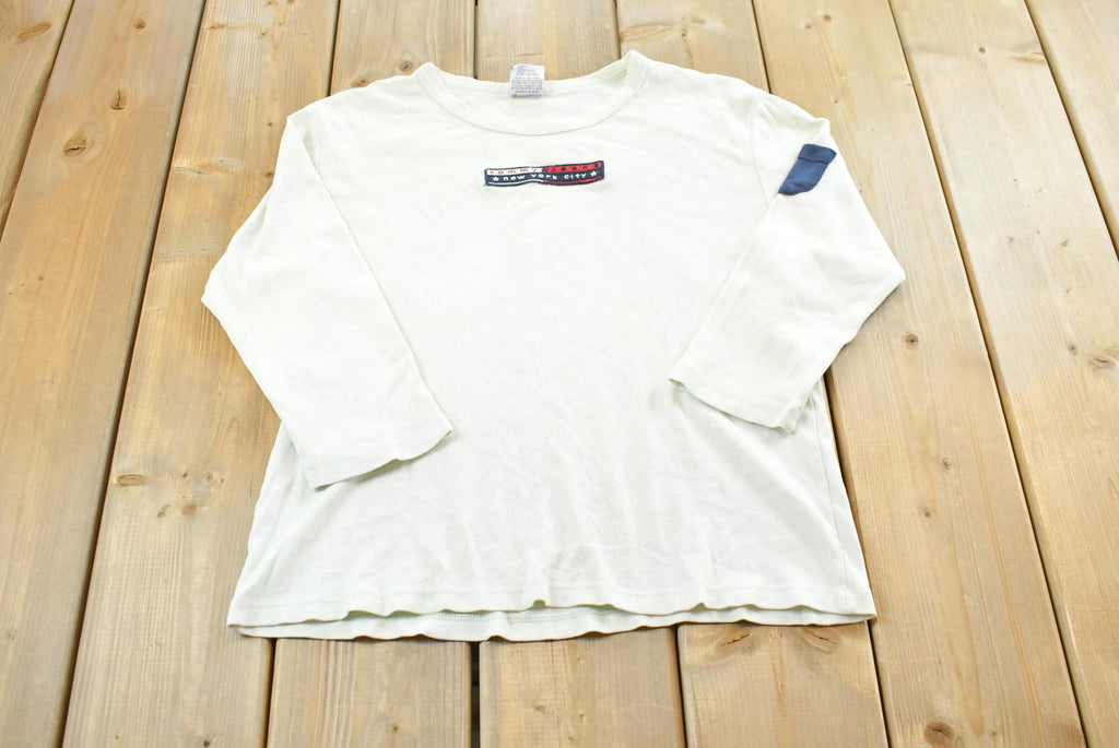 Vintage Y2K Tommy Hilfiger Tommy Jeans Long Sleeved T-Shirt Womens M / 00s Tee / Made in Canada / Streetwear / 2000s Tommy Hilfiger / NYC