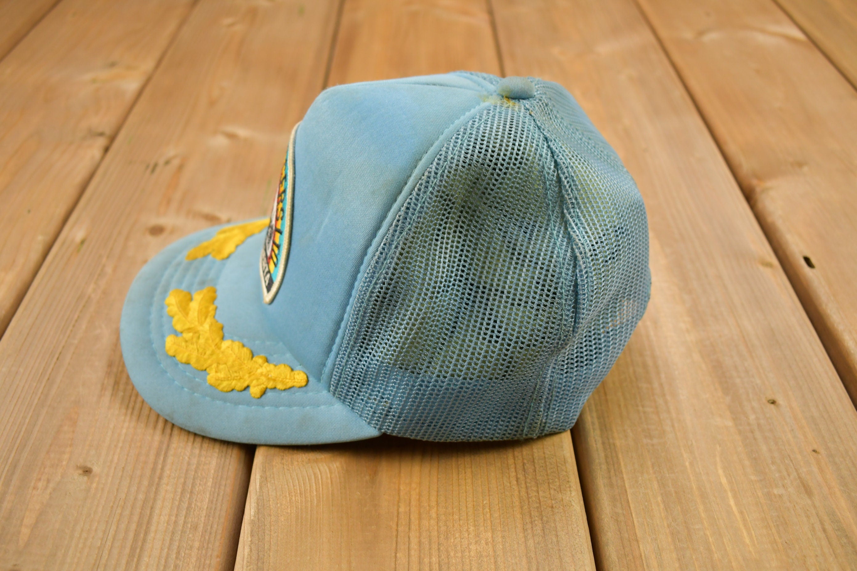 Vintage 1990s Rainbow Riggers Calgary Alberta Trucker Hat