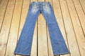 Vintage Y2K Miss Me Bedazzled Low Rise Jeans Size 26x33