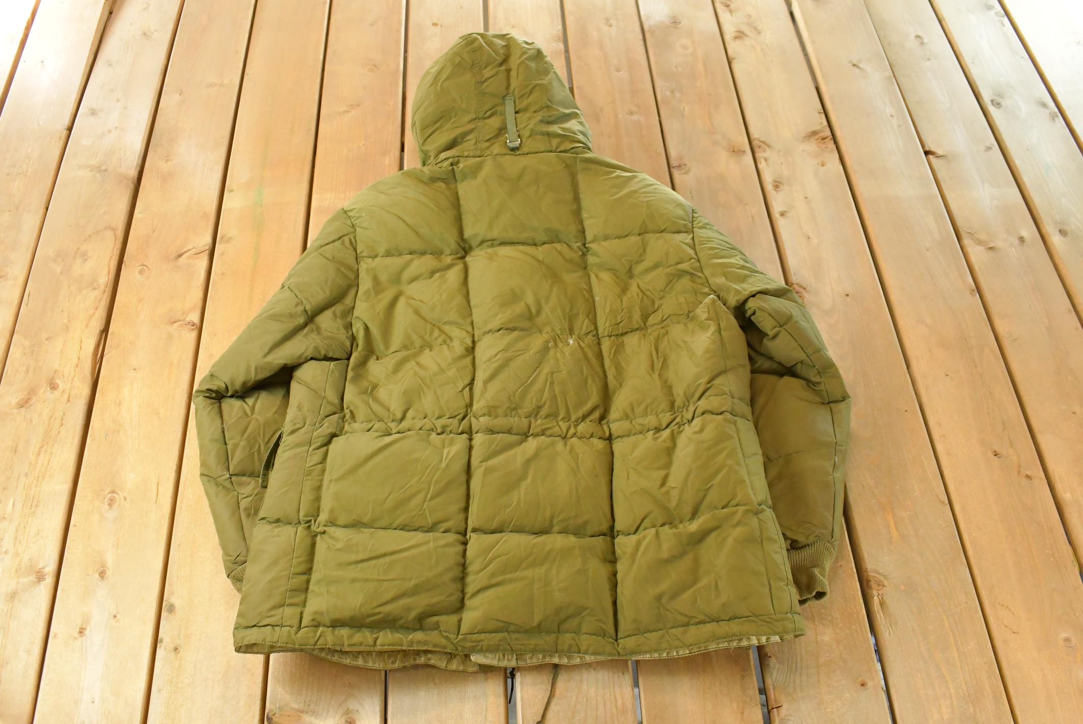 Vintage 1970s Eddie Bauer Goose Down Hooded Parka Jacket Men's Large