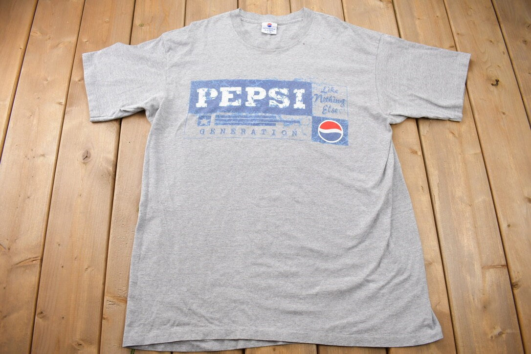 Vintage 1990s Pepsi Soda Like Nothing Else Generation Promo T-Shirt