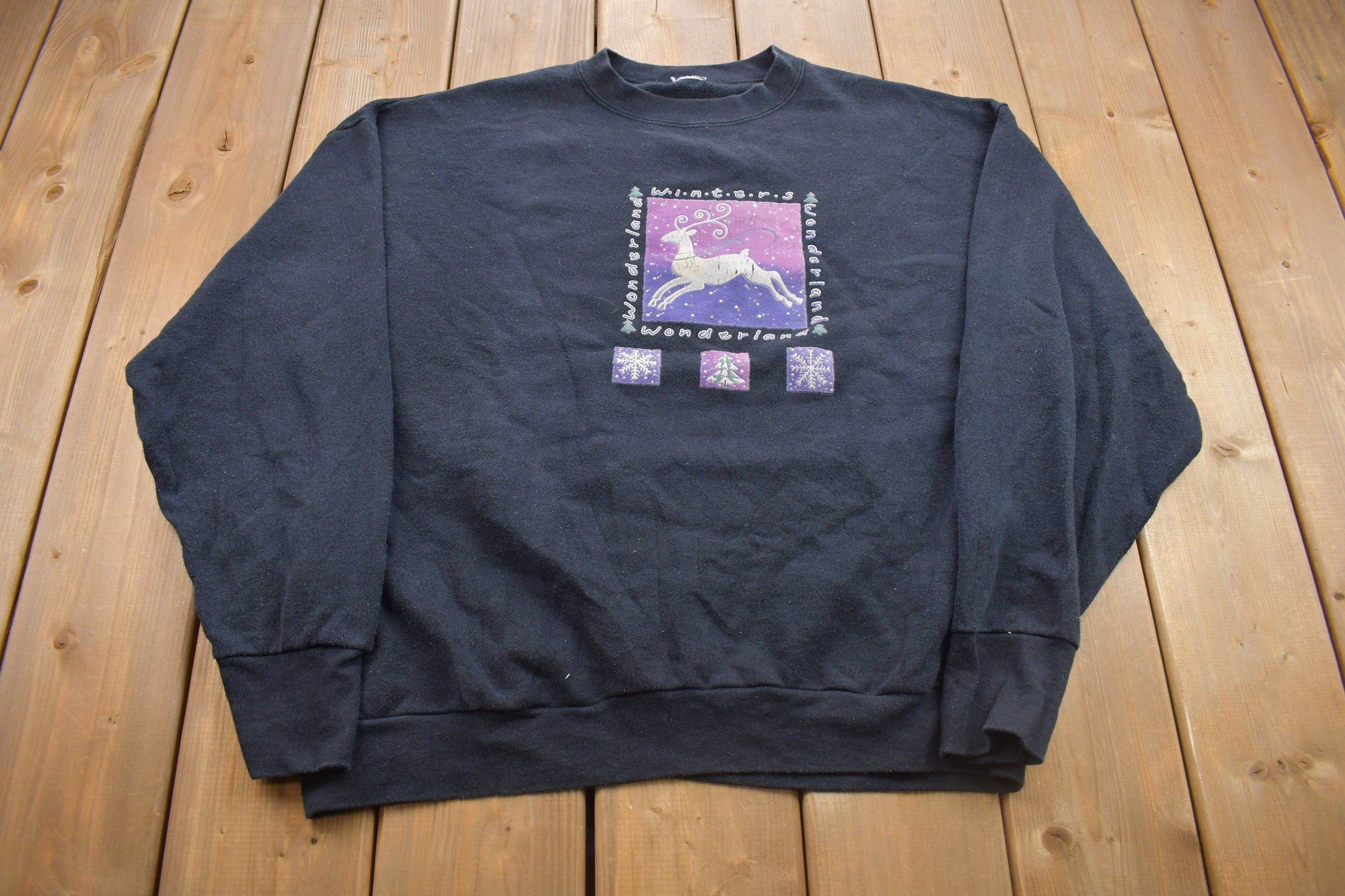 Vintage 1990s Winter Wonderland Crewneck Sweatshirt