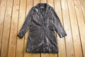 Vintage 1990s Sophia Vespucci Black Leather Trench Coat