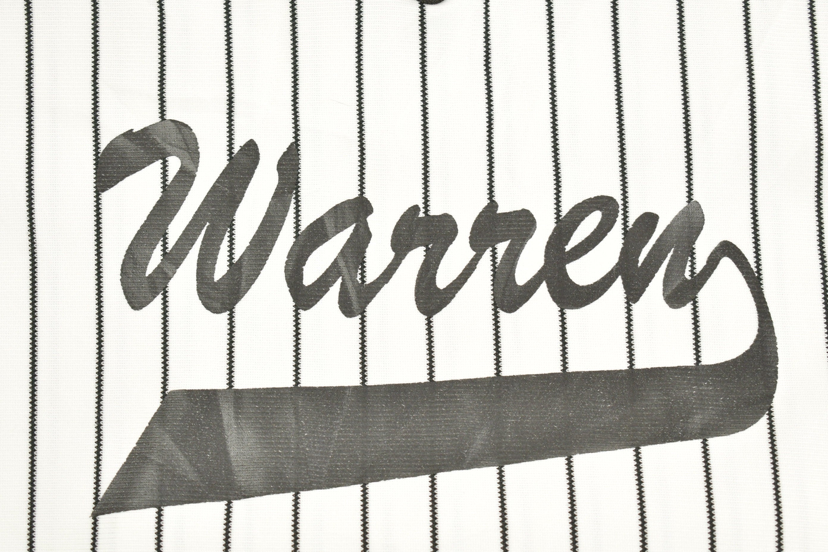 Vintage 1980s Warren Pinstripe Baseball Jersey