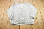 Vintage 1990s Blank Knitted Cardigan Sweater