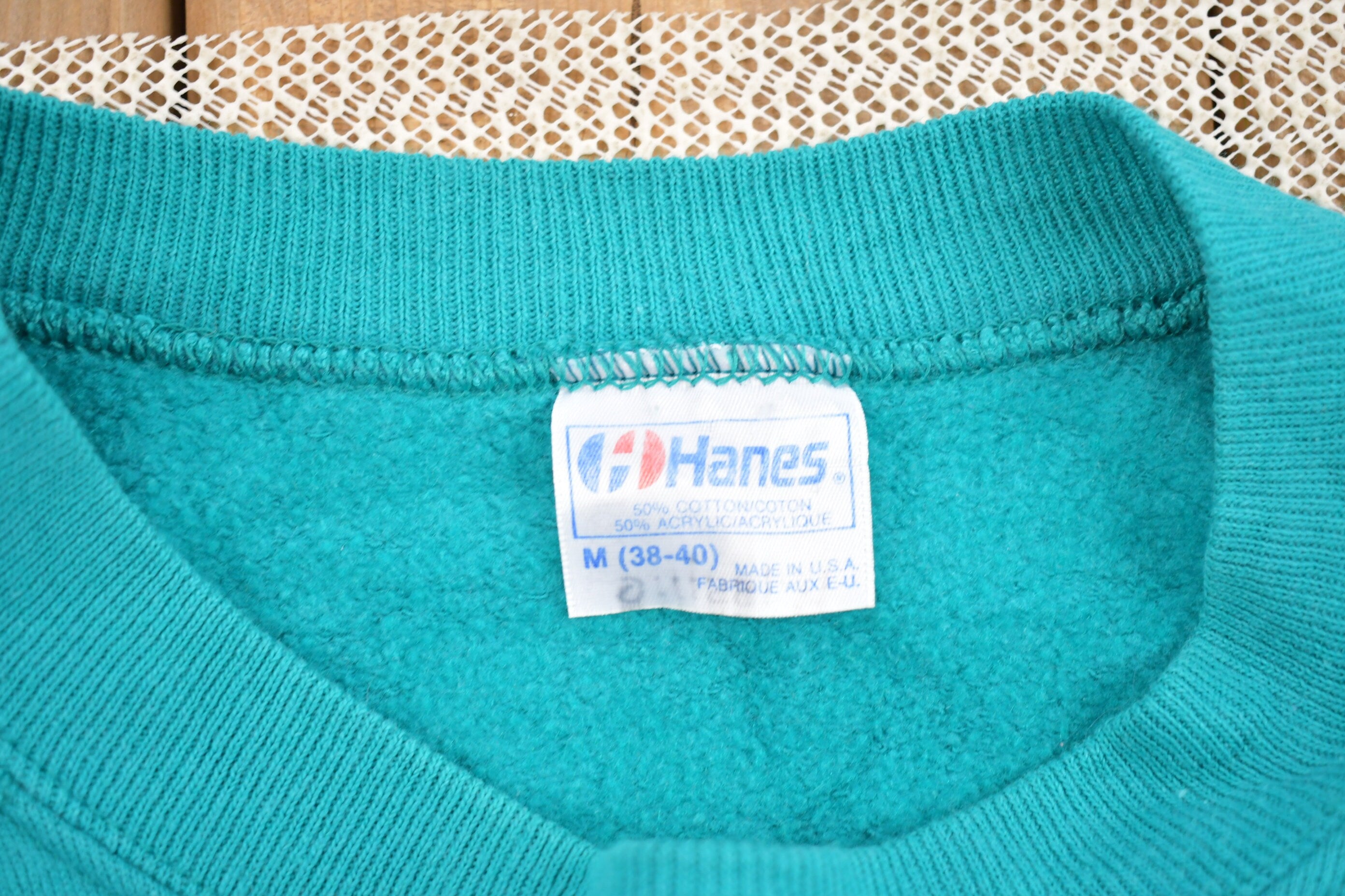 Vintage 1980s Heart Patchwork Made In USA Crewneck