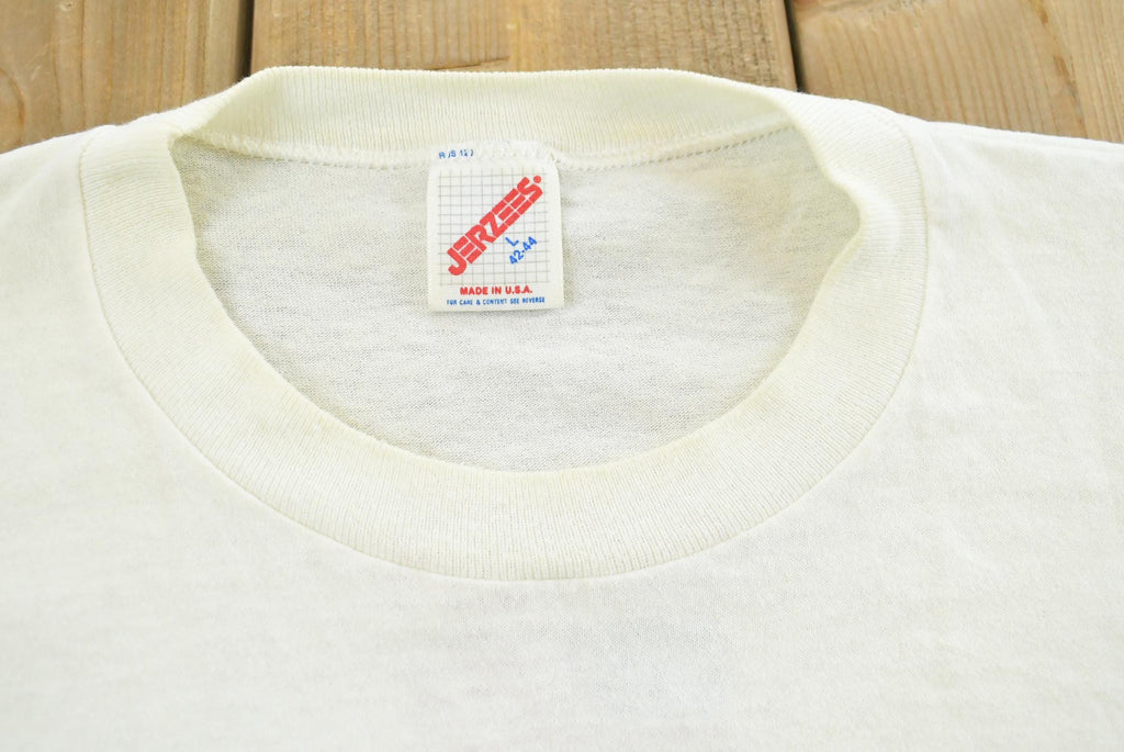 Vintage 1990s Boeing Nasa Space Station Graphic T Shirt Mens L