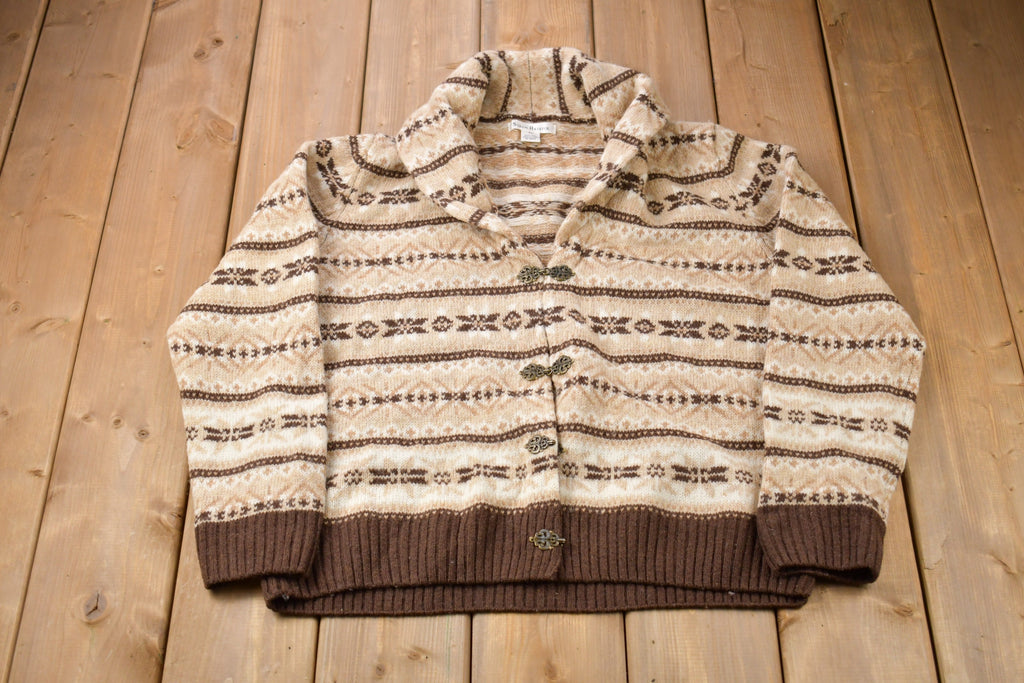 Vintage 1990s Susan Bristol Curling Knitted Sweater