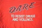 Vintage 1990s D.A.R.E Graphic T Shirt Made In USA