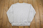 Vintage 1990s Cute Grandma Style Flower Basket Print Crewneck Sweater Made In USA