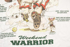 Vintage 1990s Weekend Warrior Souvenir Cartoon T-Shirt Men's L