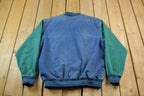 Vintage 1990s Luna Pier Denim Varsity Jacket