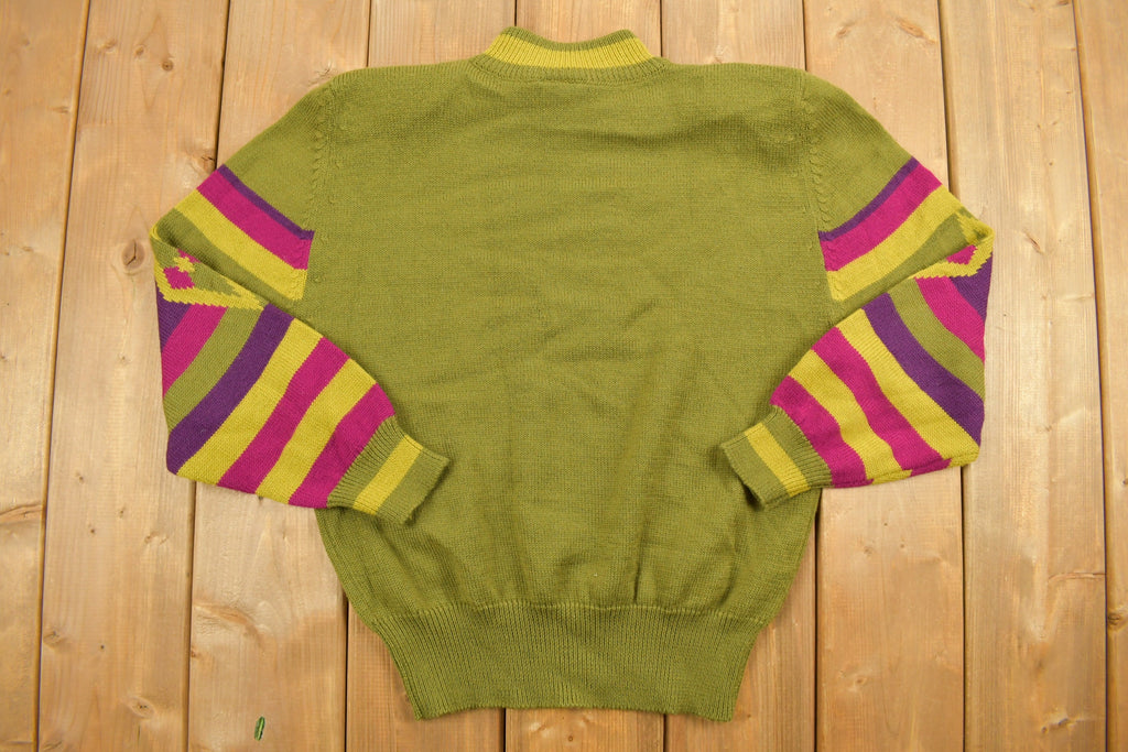 Vintage 1970s Mister Leonard Abstract Knit Crewneck Sweater