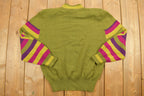 Vintage 1970s Mister Leonard Abstract Knit Crewneck Sweater