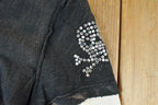 Deadstock Y2K Vintage Vigoss Gold Bedazzled Rock T-Shirt