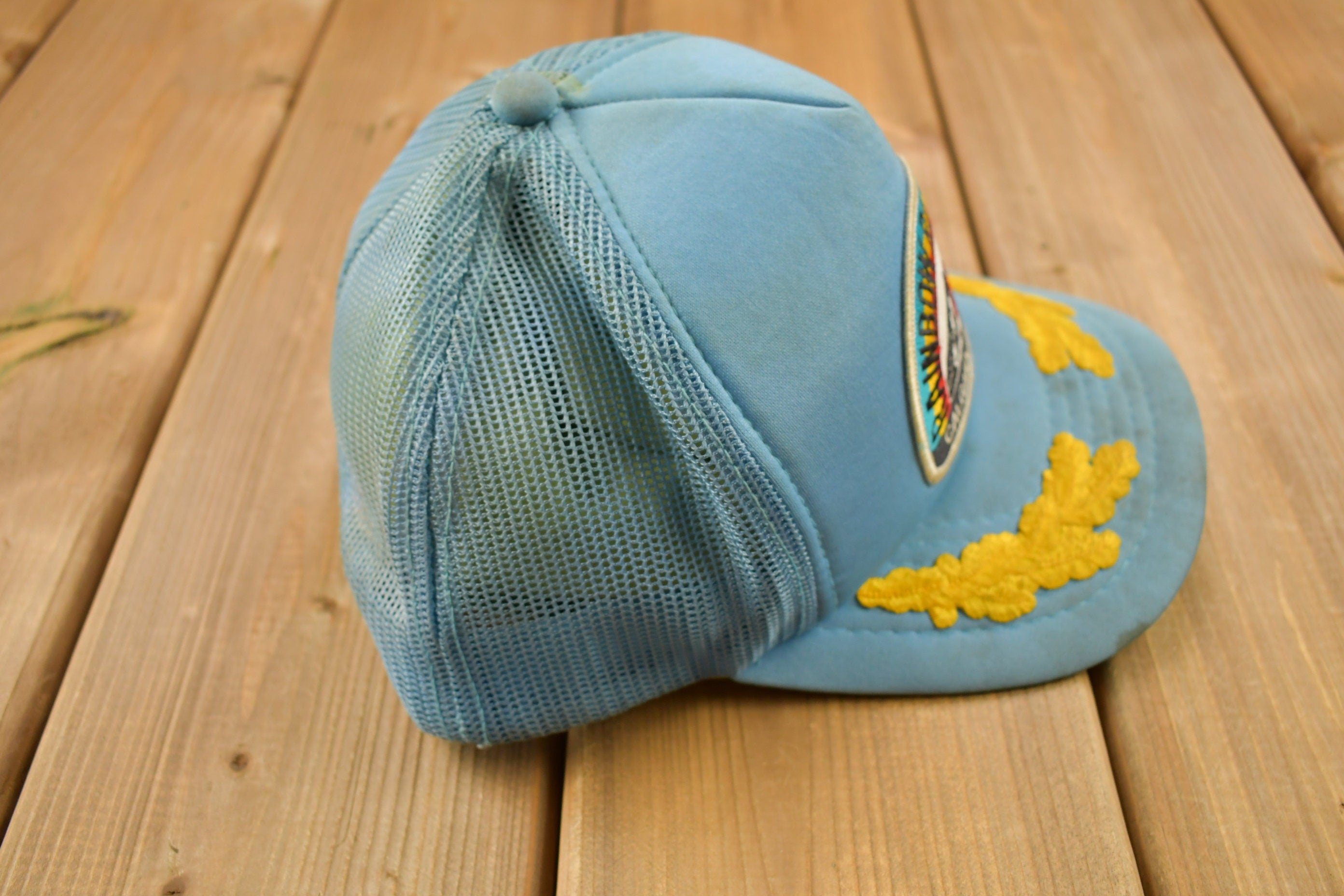 Vintage 1990s Rainbow Riggers Calgary Alberta Trucker Hat