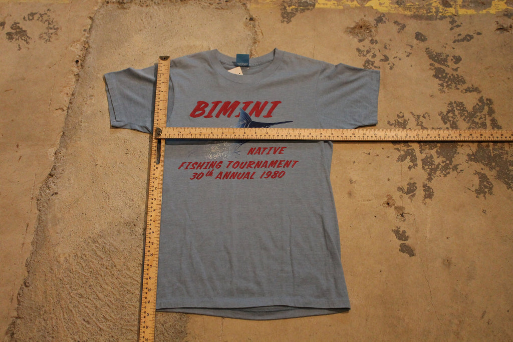 Vintage 1980 Bimini Native Fishing Tournament T Shirt