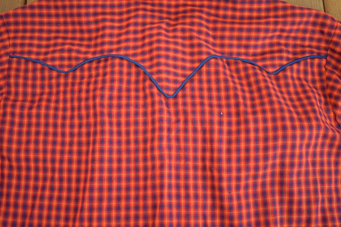 True Vintage 1980s JCPenny Western Apparel Western Cowboy Long Tail Button Up Shirt