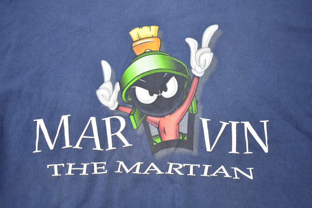 Vintage 1999 Marvin The Martian Looney Tunes Cartoon Promo T-Shirt