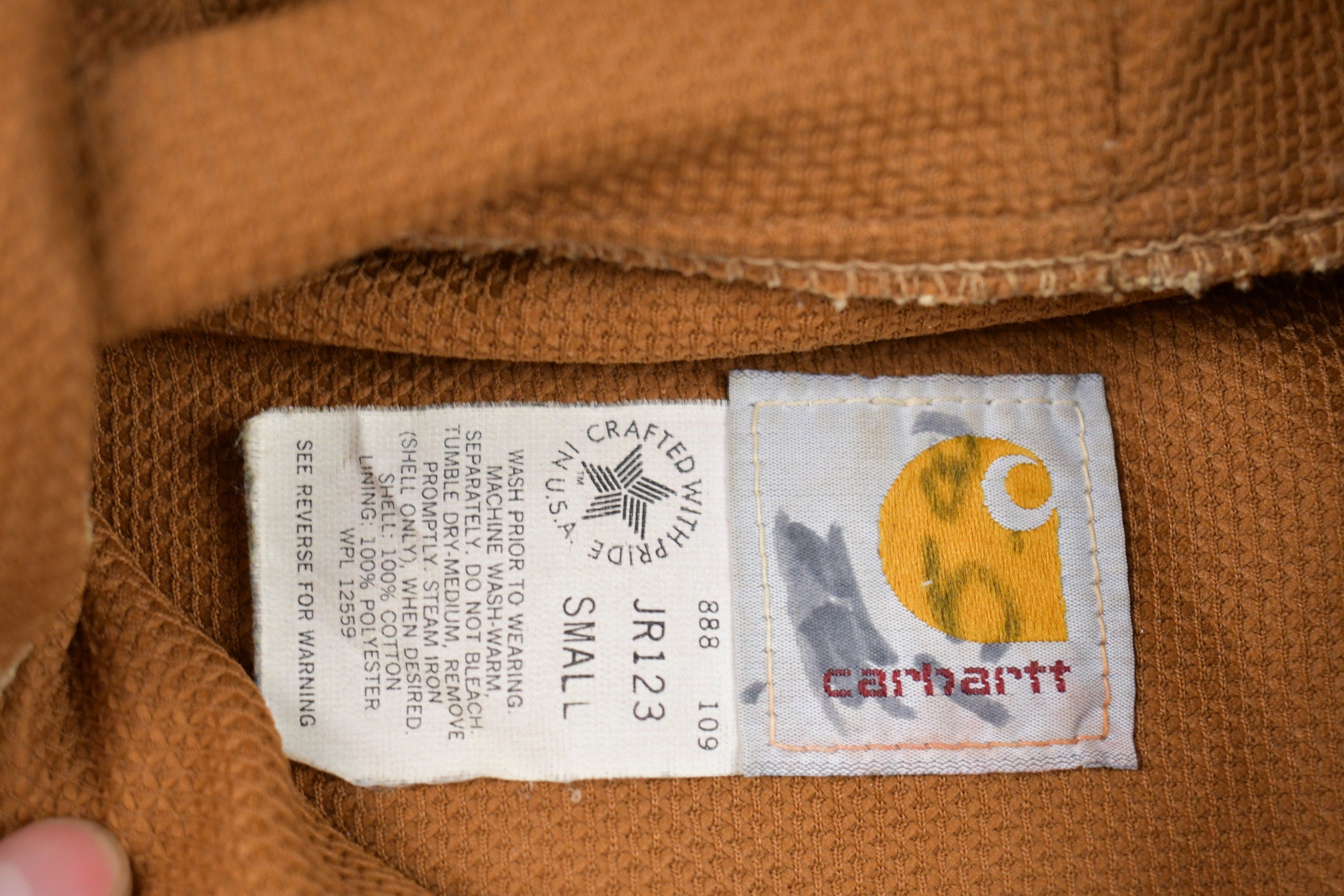 Vintage 1990s Youth Carhartt Camo Hooded Jacket