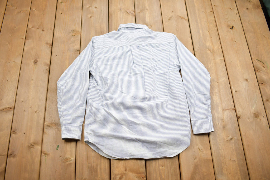 Vintage 1990s Polo Ralph Lauren Vertical Striped Button Up Shirt