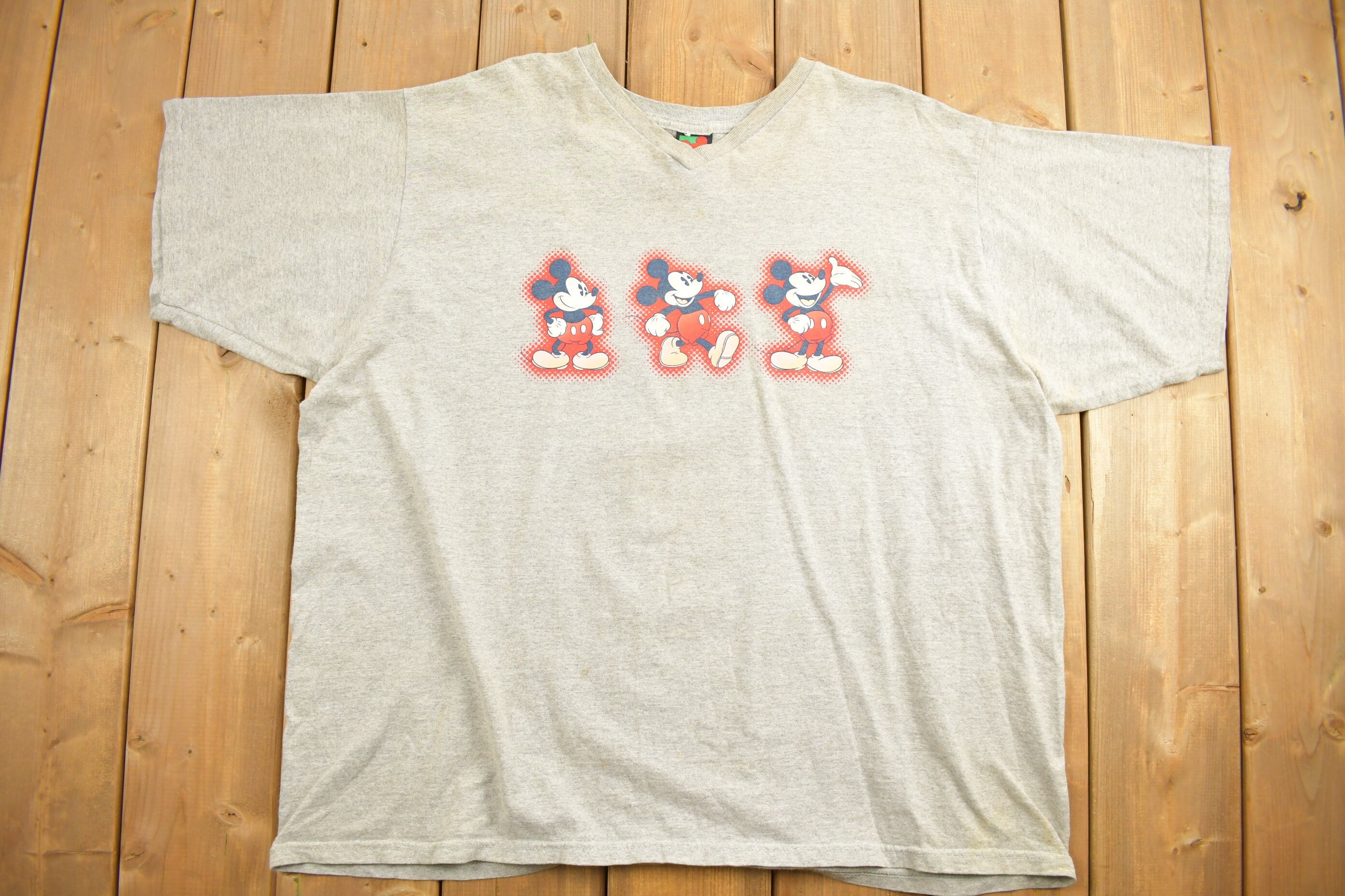 Vintage 1990s Disney Mickey Mouse Cartoon Promo T-Shirt  90s Graphic Tee  Vintage Mickey Mouse  Made In USA  90s Disney Tee