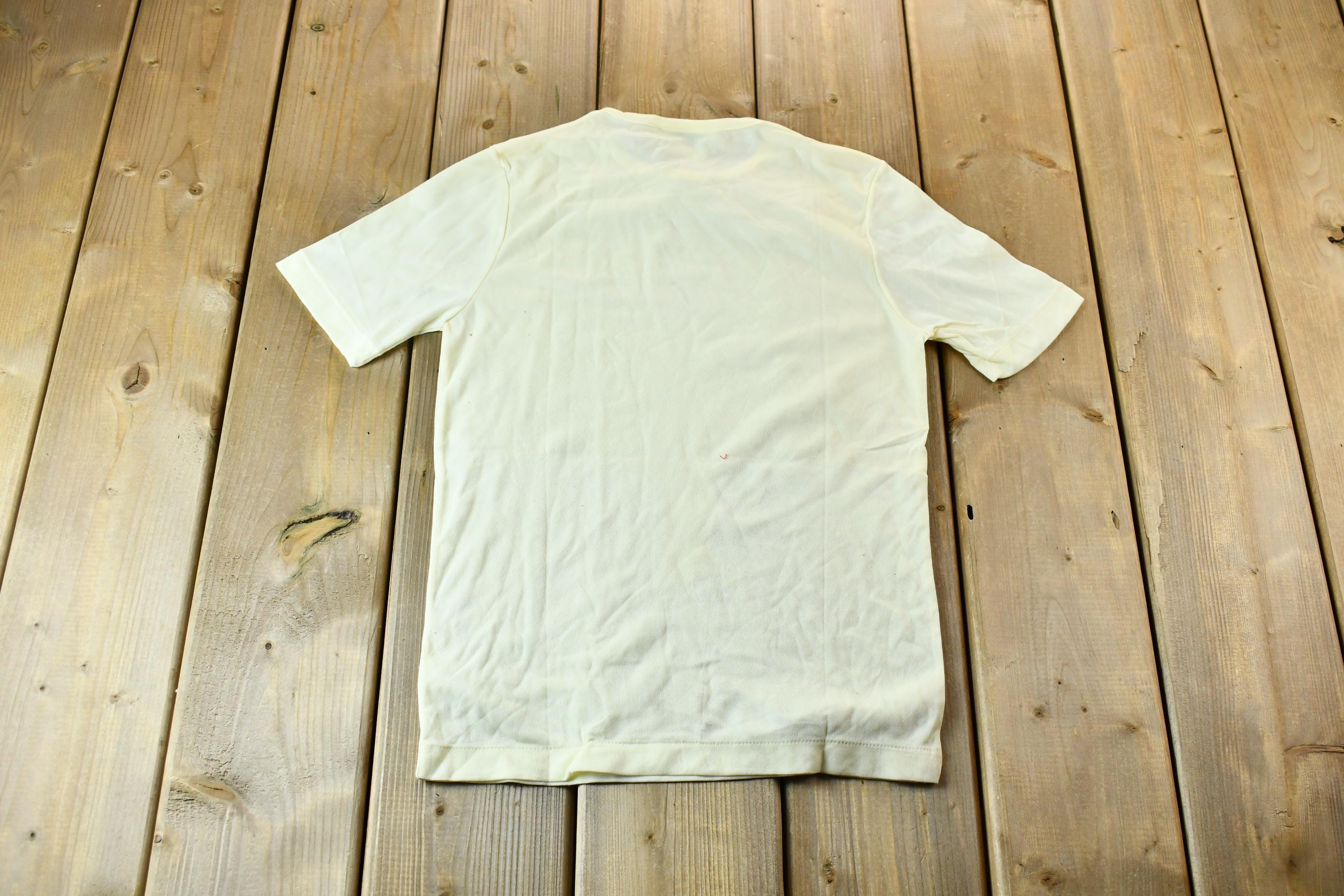 Vintage 1990s Light Yellow Helen Sue Extra Soft Single Stitch Blank T-Shirt