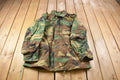 Vintage 1991 Military Woodland Camouflage Cold Weather Field Jacket