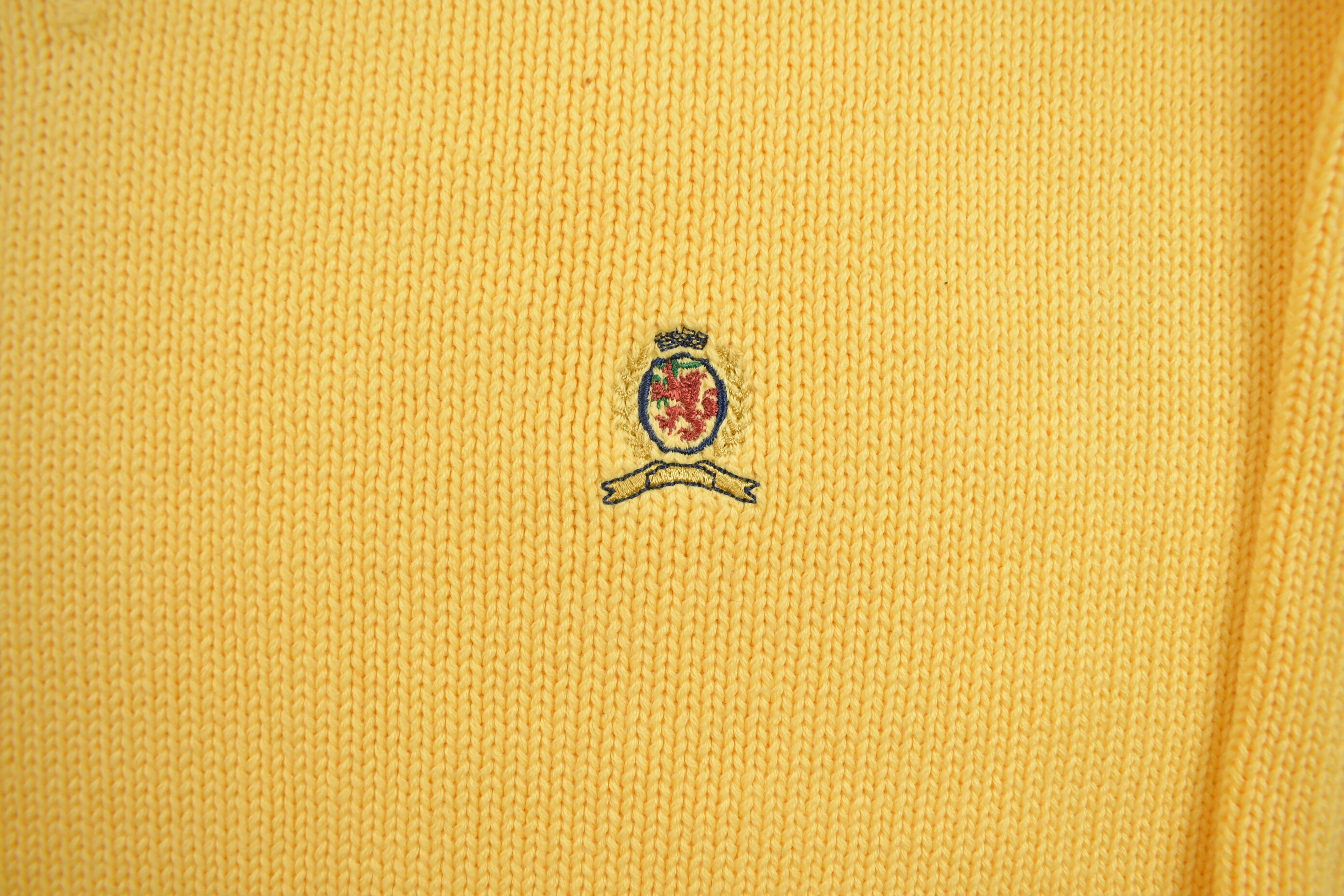 Vintage 1990s Tommy Hilfiger Knitted Crewneck Sweater