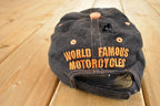 Vintage 1990s Harley Davidson Snapback Hat  90's Embroidered Motorcycle Cap