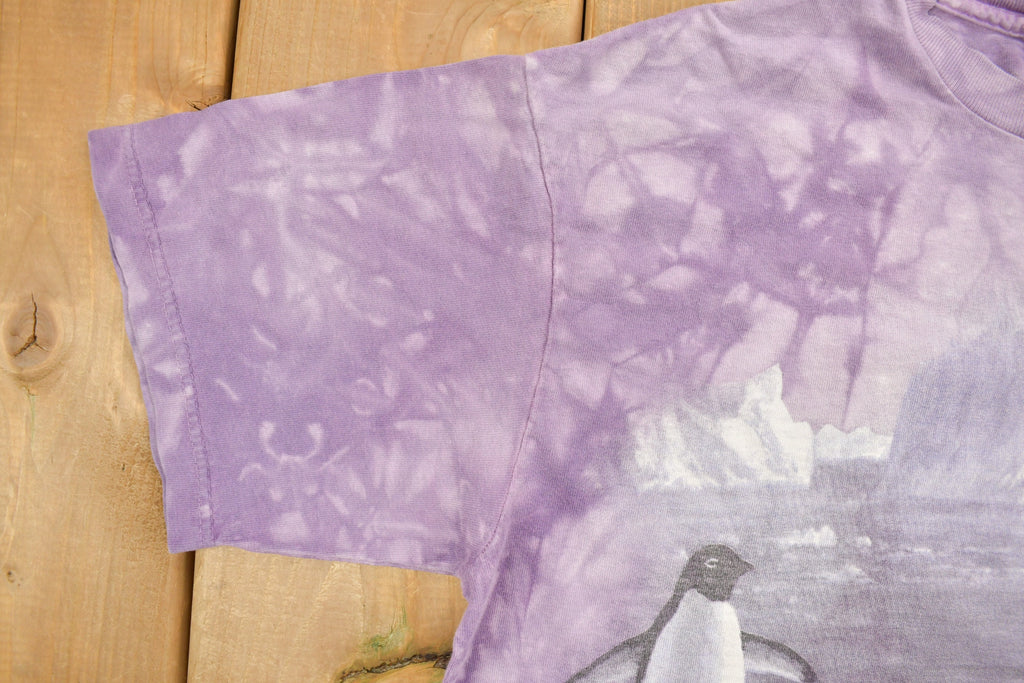 Vintage 1990s Penguins Theme Graphic Tie Dye T-Shirt