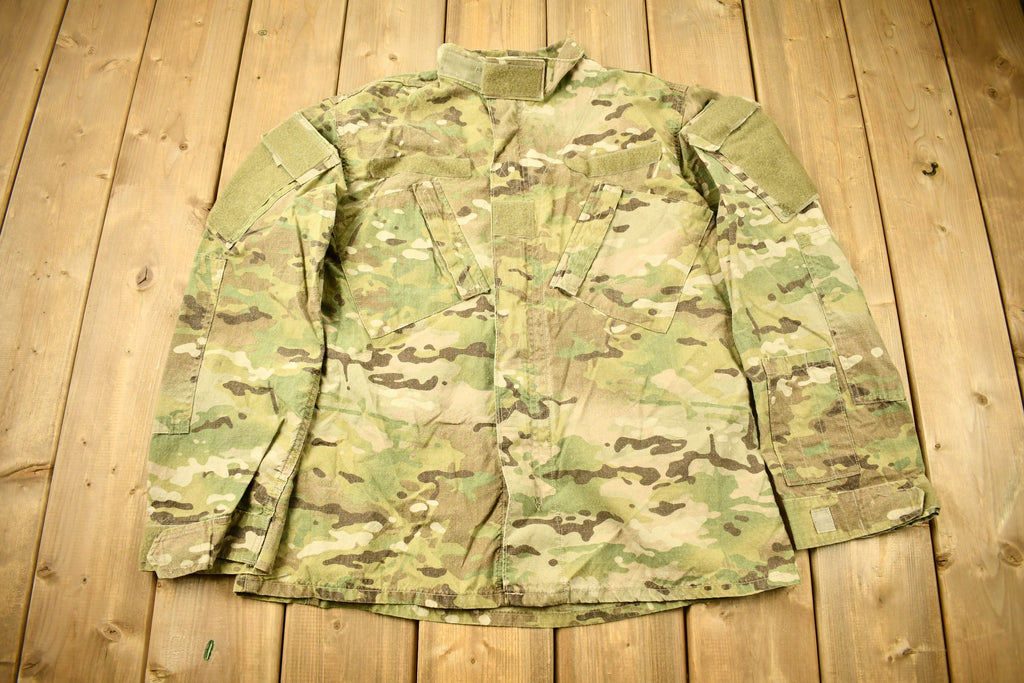 Vintage 2001 Military Camouflage Combat Jacket