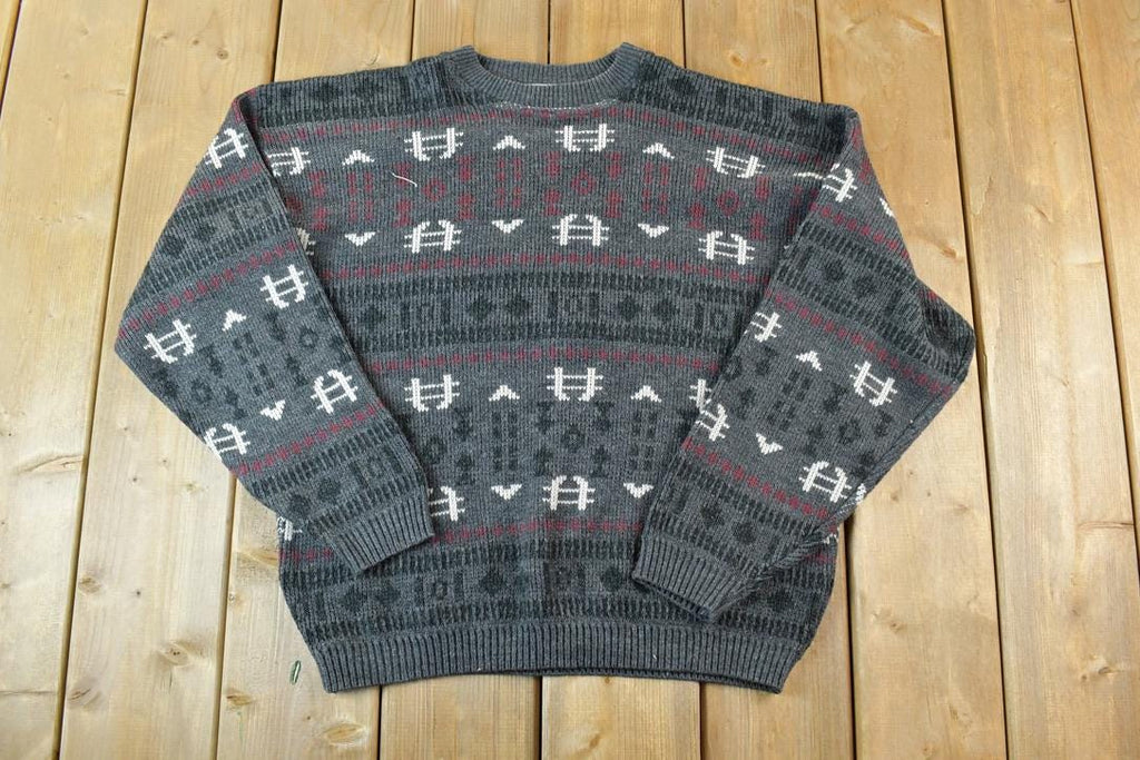 Vintage 1990s Great Canadian Rugged Wear Knit Crewneck Sweater