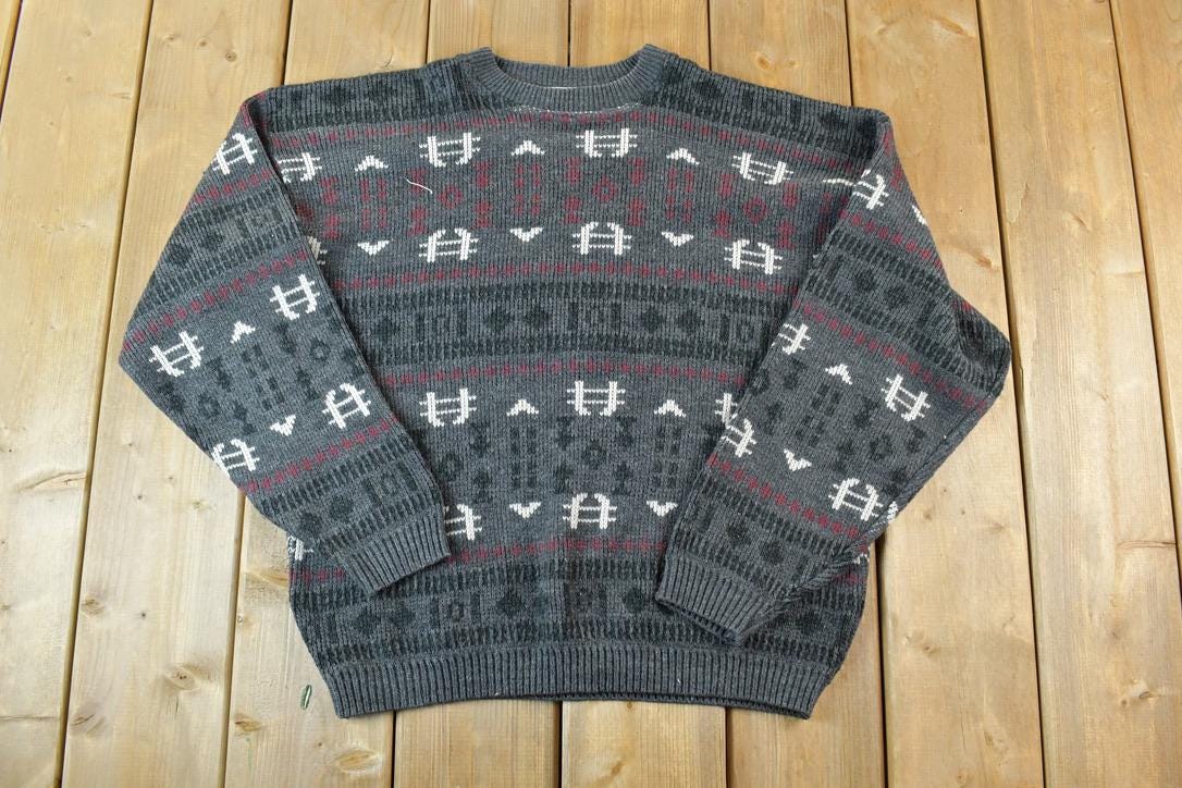 Vintage 1990s Great Canadian Rugged Wear Knit Crewneck Sweater